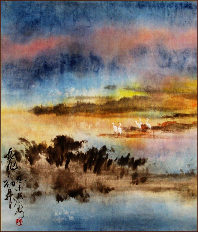Éclatante aurore, La peinture de paysage chinois de Ngan Siu-Mui