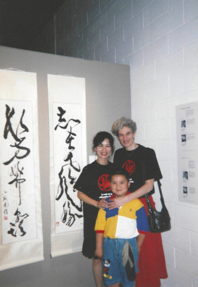 Exhibition of [Mind Painting} by Ngan Siu Mui and her disciples], held in Plateau-Mont-Royal Culture House, Montreal