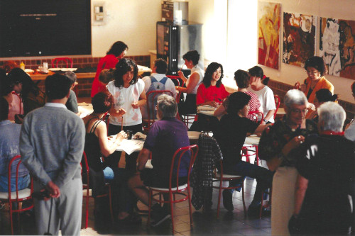 Exhibition of [Mind Painting} by Ngan Siu Mui and her disciples], held in Plateau-Mont-Royal Culture House, Montreal