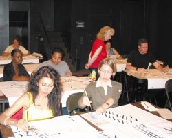 Participants in the Chinese Calligraphy Workshop