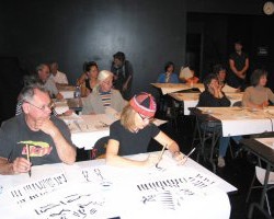Participants in the Chinese Calligraphy Workshop