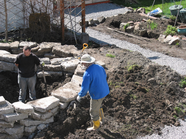 Ngan Siu Mui's Garden Pond, Construction Plan by Jean-Yves Pelletier, 2011