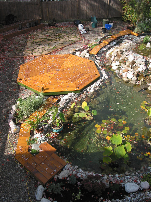 L'étang du jardin de Ngan Siu Mui, plan de construction par Jean-Yves Pelletier, 2011