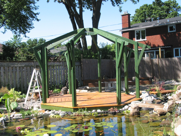 Ngan Siu Mui Garden Pond, Designing and Finishing Construction by Jean-Yves Pelletier, 2011